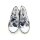 Slobby Stoffslipper schwarz/weiß