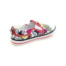 Slobby Stoffslipper weiß/rot/bunt