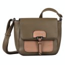 SN Tom Tailor BONNIE, Flap bag M no zip mixed taupe