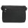 schwarze leichte Umhängetasche mit Klappe und Reißverschluss Damentasche Crincle