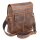 Antico Umhängetasche Leder braun mit Klappe