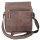 Antico Umhängetasche Leder braun mit Klappe