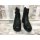 remonte Damen Stiefelette schwarz mit Zierschnalle und Zierreißverschluß, 3,5 cm Absatz