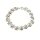 Armband 925/- Sterling Silber matt Blütenoptik Schnecken 20cm
