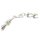 Silbercollier 925/- Sterling Silber matt moderne Form rund außergewöhnlich 43cm