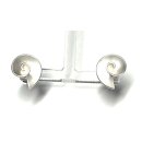 Ohrstecker 925 Silber matt ausgefallen modern einfarbig Ohrschmuck