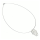 Anhänger Silber 925/- matt Ornament filigran floral Muster inklusive Halsreif 43cm