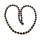 Halskette Granat Kugel facettiert und Süßwasserperlen klein Verschluß Stahl 46cm