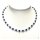 Halskette Lapislazuli Kugel facettiert und Berkristallperlen klein Verschluß 925/- Silber rhodl 45cm