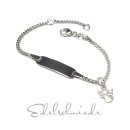 Armband Ident Kinder 925/- Sterling Silber rhodiniert...