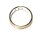 Gold bicolor Ring 585/- GG Brillant 0,08 ct vsi eismatt matt Trauring Bandring #58