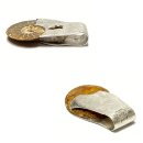 Ammonit Kettenanhänger 925/- Silber Unikat Handarbeit (versteinertes Fossil) Einzelstück