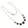 Halskette 925 Silber Granat facettiert Granatrosen Mittelteilcollier 43 / 45 cm