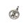 Sternzeichen Kettenanhänger 925/- Sterling Silber rhodiniert Zirkonia - Steinbock -