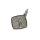 Sternzeichen Kettenanhänger 925/- Sterling Silber rhodiniert teilweise matt - Widder - Platte eckig