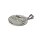 Sternzeichen Kettenanhänger 925/- Sterling Silber rhodiniert teilweise matt - Steinbock - Platte rund Tierkreiszeichen