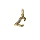 Buchstabenanhänger "L" 333/- Gold bicolor...