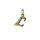 Buchstabenanhänger "L" 333/- Gold bicolor Brillant 0,005ct dezent fein edel Anhänger Kettenanhänger