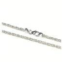 Kette 925 Silber Königskette vierkant 2x2mm Halskette Silberkette 42cm
