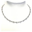 Kette 925 Silber rhodiniert Fantasymuster Halskette Silberkette 45cm