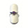 Ring 925 bicolor Saphir lila rund  facettiert Silberring Solitärring #53