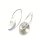 Ohrring 925 Silber eismattmoderne Form Ohrhänger Pendel