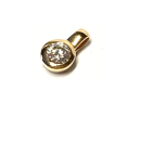 Anhänger 585 Gold Brillant 0,25ct wsi Gelbgold...