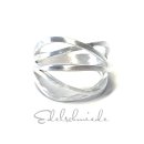 Ring 925 Silber matt Bandring gewicklt modern...