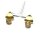 Ohrring 925 Silber vergoldet matt Citrin 8mm rund facettiert Ohrstecker