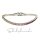 Armband 925 Silber rhodiniert Zirkonias Farbverlauf quadratisch facettiert 18cm