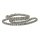 Halskette 925/- Silber Königskette rhodiniert beweglich Silberkette 45cm