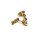 Ohrring 585/- Gelbgold poliert einfarbig dezent geometrisch Ohrstecker