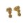 Ohrring 585/- Gelbgold poliert einfarbig dezent geometrisch Ohrstecker