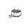Yin Yang Anhänger 925 Silber rhodiniert Lack schwarz Zirkonia rund