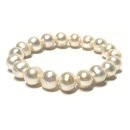 Zugarmband Perle weiß 10 mm...