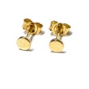Ohrstecker 333 Gelbgold poliert Kreis Zweitohrsteker...