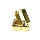 Ohrring 925/- Silber vergoldet poliert eckig moderne Form...