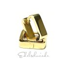 Ohrring 925/- Silber vergoldet poliert eckig moderne Form...