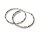 Creolen 30 mm 925 Silber rhodiniert diamantiert schmal Ohrring