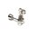 Ohrring Solitär 585/- Gold Weißgold Brillant 0,2 ct light brown si Klassiker Ohrstecker