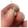 Ohrring Solitär 585/- Gold Weißgold Brillant 0,2 ct light brown si Klassiker Ohrstecker