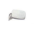 Sternzeichen Kettenanhänger 925/- Sterling Silber rhodiniert teilweise matt - Stier - Platte eckig