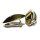 Ohrring 925 Silber bicolor Glanz matt Ohrclip Klips längliche Form