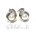 Ohrring 925 Silber rhodiniert Perle Süßwasserzuchtperle Ohrstecker Perlstecker