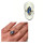 Ring 375/- Gelbgold Zirkonia hellblau + weiß Schmuckring Fingerring #62
