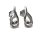 Ohrring 925 Silber rhodiniert matt & Glanz modern Ohrstecker