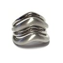 Ring 925 Silber rhodiniert matt glanz Bandring modern...