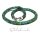 Halskette gehäkelt Glasperlen 925 Silber Schließe Handarbeit Unikatschmuck Häkelkette 47cm türkis grün