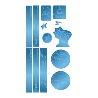 Coocazoo Reflektierendes Sticker-Set "Blue"