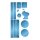 Coocazoo Reflektierendes Sticker-Set "Blue"